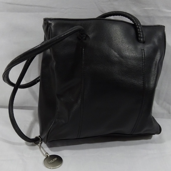 Nine West Womens Handbag Black Shoulder Leather - Picture 2 of 8